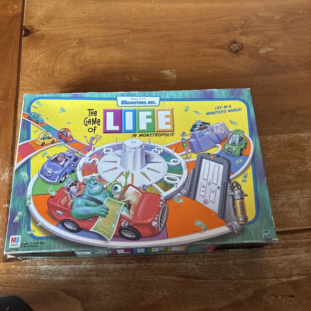 Monsters Inc The Game of Life in Monstropolis Disney Pixar 2001 95% Complete